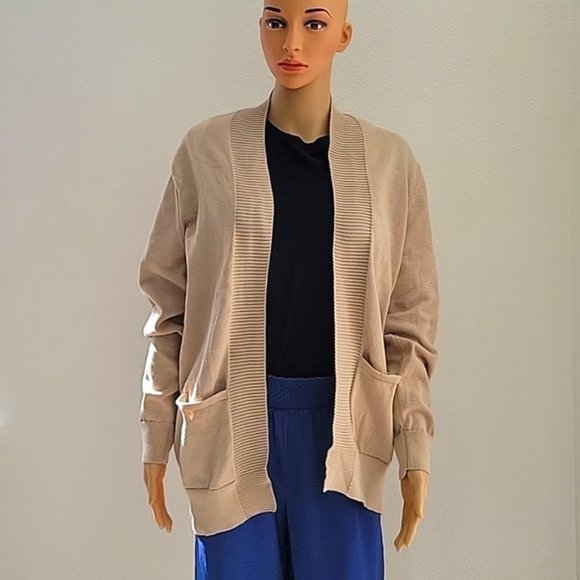 Women's Casual Cardigan with Pockets Open Front Long Sleeve Lightweight Sweaters - Picture 10 of 10